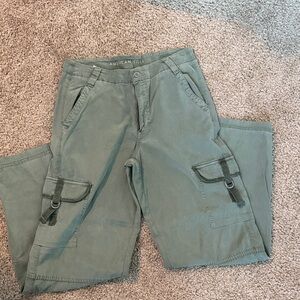 American Eagle Outfitters Green Wide Leg Pants